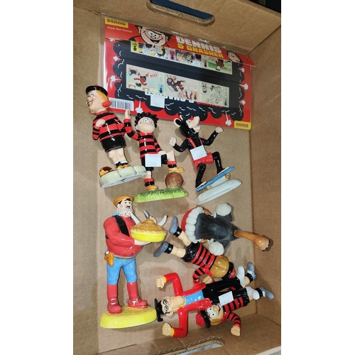 348 - Four Beswick figures of Dandy/Beano figures - Desperate Dan, Dennis The Menace, Minnie the Minx... 