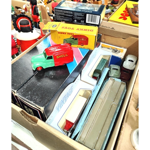 350 - Dinky Toys: boxed Austin van 'shell', other loose and boxed diecast vehicles 