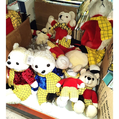 353 - A collection of stuffed Rupert Bear Plushes 