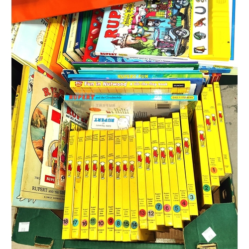 358 - A large collection Rupert Bear picture and story books etc