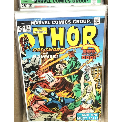 409A - Marvel Comics: The Mighty Thor 200, 201, 206-275 (UK and US pricing variants)