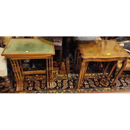 961 - Two nests of 3 reproduction occasional tables.No bids sold with next lot