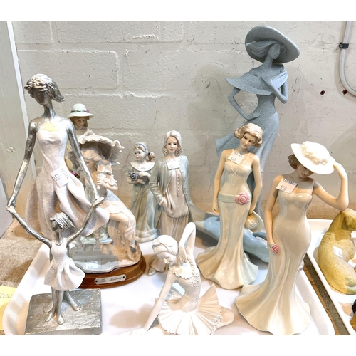 530 - A selection of ceramic and other figures