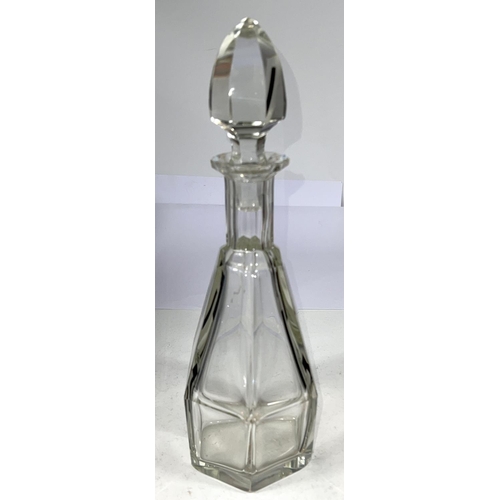 579C - An Art Deco drinks decanter in the manner of Karl Palda and other glassware