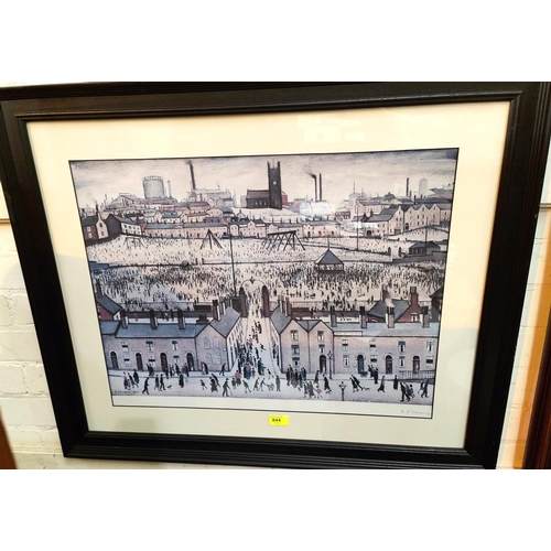 844 - LAWRENCE STEPHEN LOWRY, British 20th century, limited edition print, Britain at Play, SIGNED, with F... 