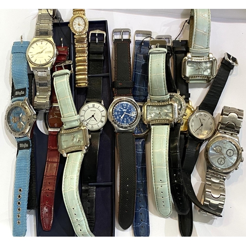 628 - A Seiko, Timex, Sekonda, Swatch and other various vintage and modern watches