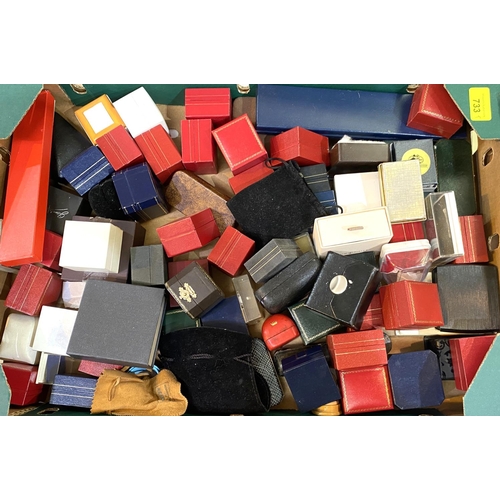 733 - A large selection of ring and jewellery boxes