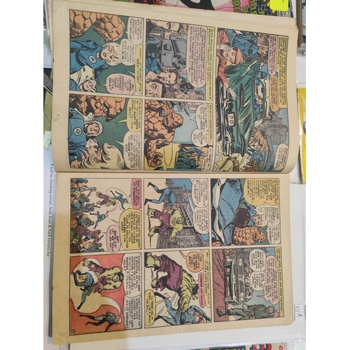 417A - Marvel Comics: 1960's Jack Kirby and Stan Lee, Fantastic Four issue 24 and 25 UK price variant