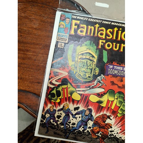 418A - Marvel Comics: 1960's Jack Kirby and Stan Lee Fantastic Four issues 48, 49, 50 Galactus trilogy feat... 