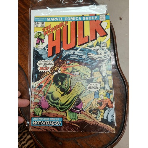 427 - Marvel Comics: 1970's two issues of The Incredible Hulk 180 with first panel appearance of Wolverine... 