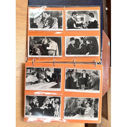 150 - An album of early/mid 20th century postcards:  Film Weekly & Film Shots, 128 approx.; another wi... 