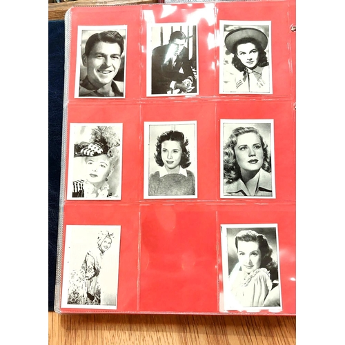 152 - An album of cigarette and other cards relating to 20th century film stars:  Talkie Stars; Scerries c... 