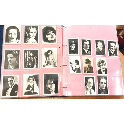 152 - An album of cigarette and other cards relating to 20th century film stars:  Talkie Stars; Scerries c... 