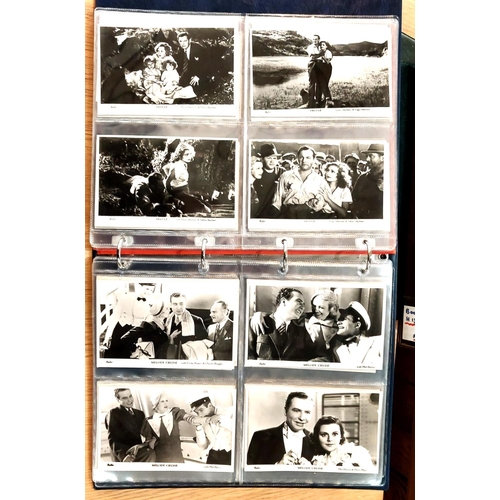 153 - Two albums of postcards relating to 20th century film stars:  Film Weekly & Film Shots, 163 appr... 