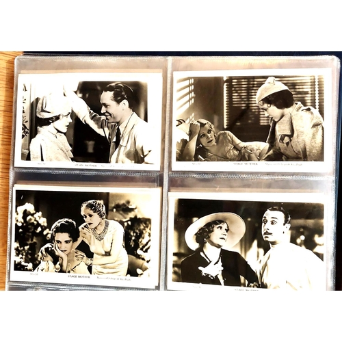 153 - Two albums of postcards relating to 20th century film stars:  Film Weekly & Film Shots, 163 appr... 