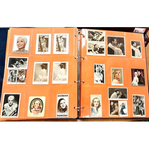 154 - An album of publicity shots, etc., relating to early/mid 20th century film stars; a similar album de... 