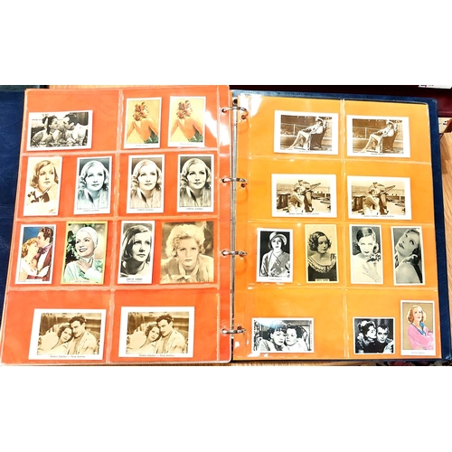 154 - An album of publicity shots, etc., relating to early/mid 20th century film stars; a similar album de... 