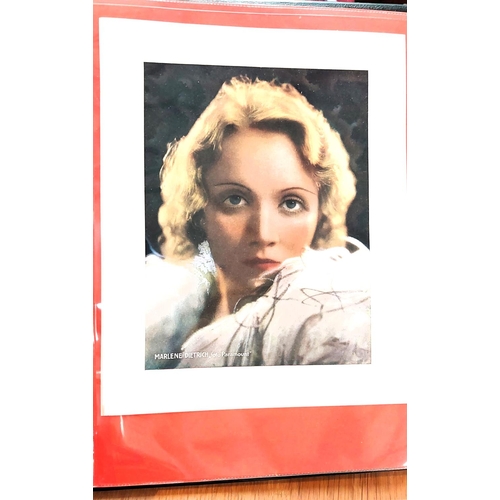 154 - An album of publicity shots, etc., relating to early/mid 20th century film stars; a similar album de... 