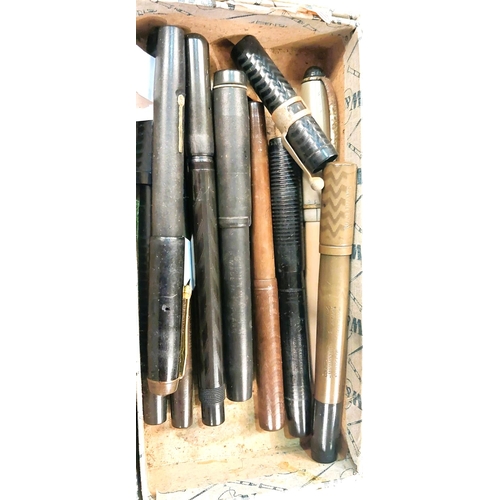 47 - A collection of mid 20th century fountain pens (some a.f.)
