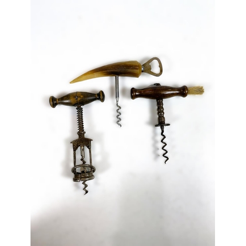 171 - Three vintage corkscrews