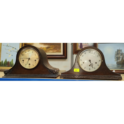 178 - An early 20th century Vienna wall clock and two Napoleon cased mantel clocks