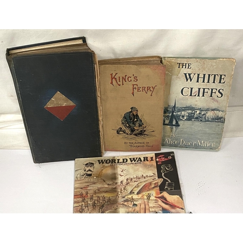 279 - A collection of various military badges etc and military books