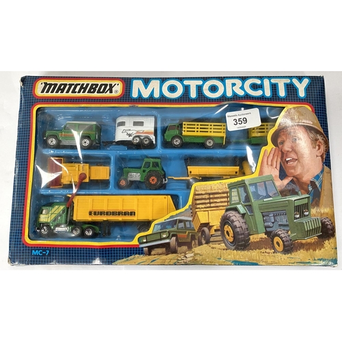 359 - Matchbox Motorcity MC-7 set in original box