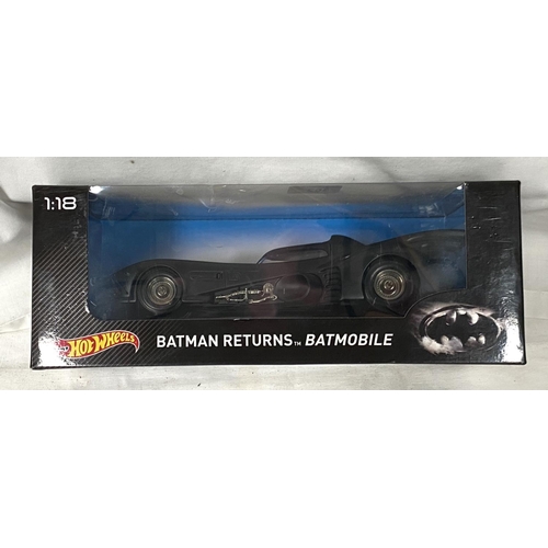 362 - Hot Wheels Batman Returns Batmobile 1/18th scale in original box