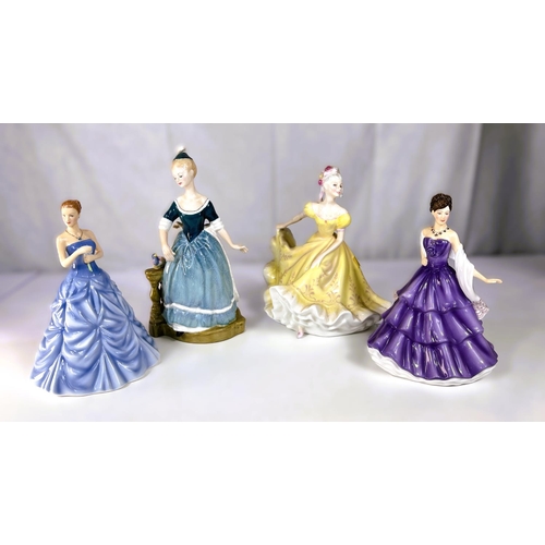 440A - Royal Doulton: five ceramic figures Birthstones Aquamarine, Clarinda HN 2724, Collectors Club Harmon... 