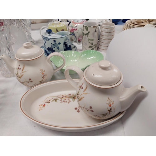 534 - A collection of teapots and decorative china