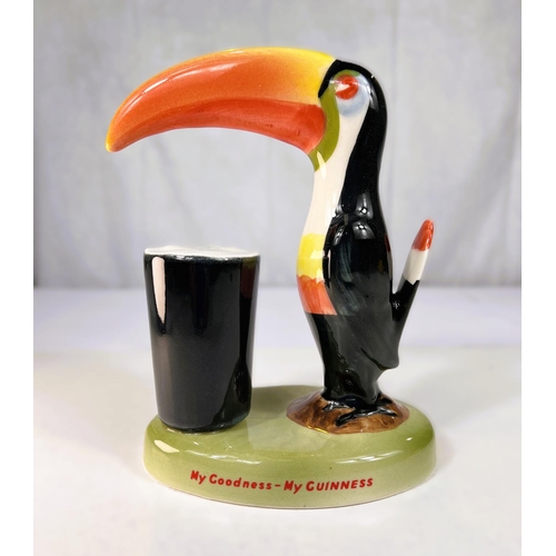 543 - Guinness advertising Carlton ware toucan ceramic lamp base