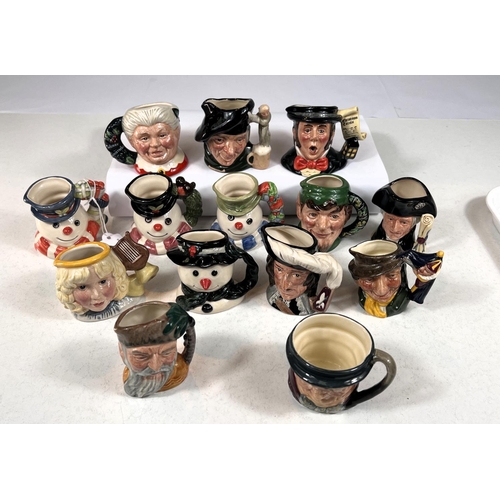 558 - 14 small Royal Doulton character jugs