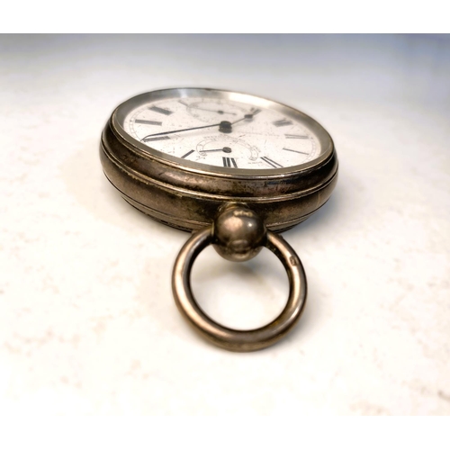 655 - An open faced key wound gent's silver cased chronometer / pocket watch by Sam Wooton, London