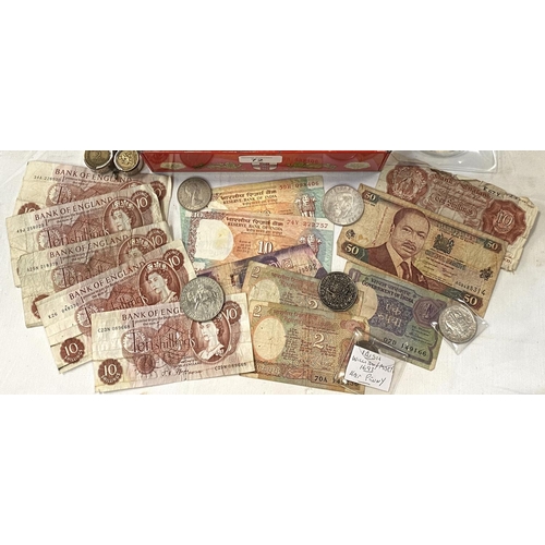 72 - A collection of vintage world and commonwealth coins and notes approx 3.5kg