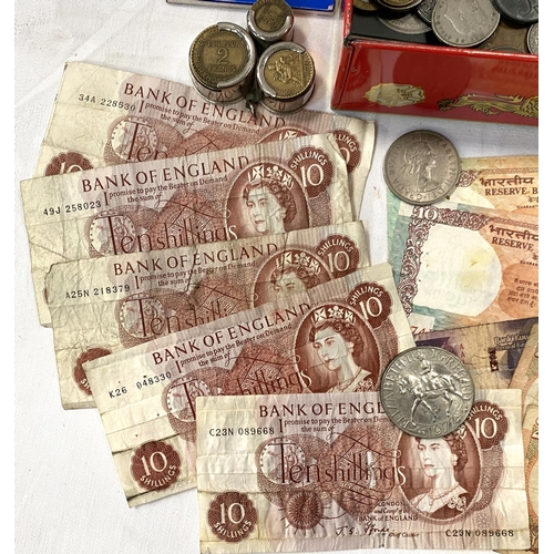 72 - A collection of vintage world and commonwealth coins and notes approx 3.5kg