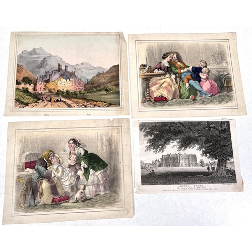 824 - SCRAPBOOK prints a selection 19th century 