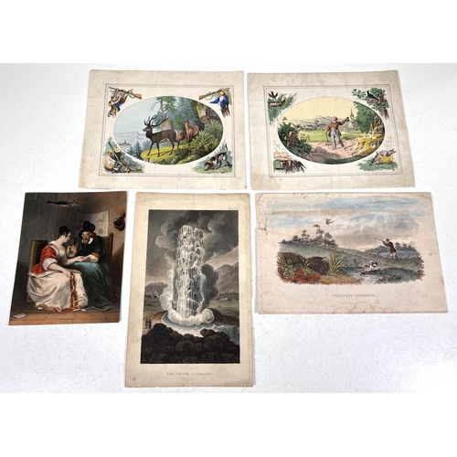 824 - SCRAPBOOK prints a selection 19th century 