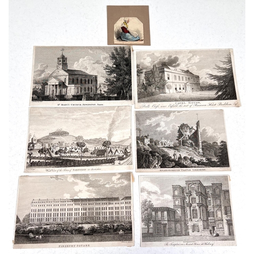 824 - SCRAPBOOK prints a selection 19th century 