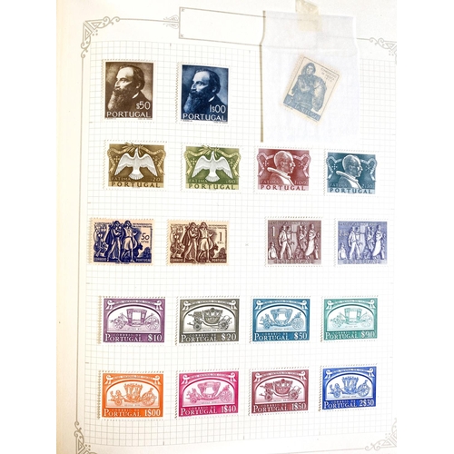 243 - A stockbook of world stamps. a quantity of stamps on loose sheets, a large International Junior stam... 