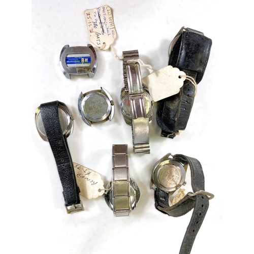 751 - A collection of various vintage gents watches