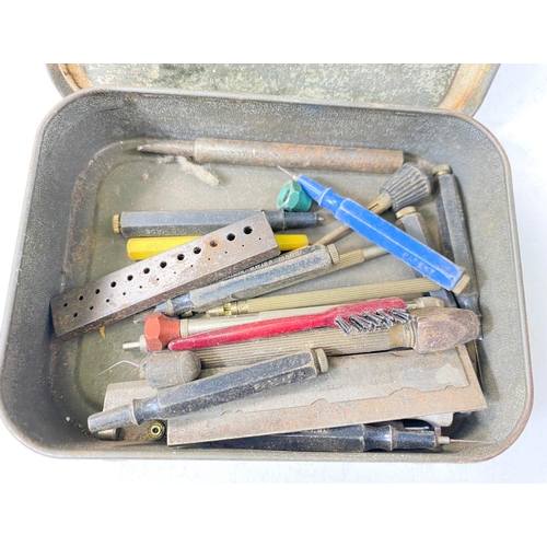 756 - A collection of vintage watch tools, case back openers etc