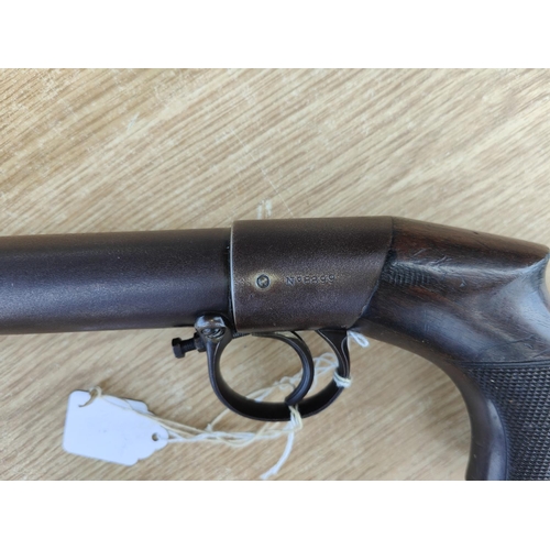 299 - An early 20th century BSA air rifle, standard pattern, stamped stock