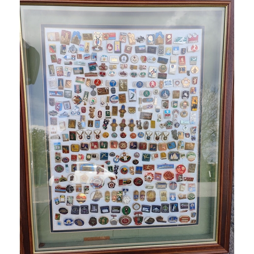 309D - A large collection of Eastern European / Soviet collectable Olympic pin badges approx 250 total, var... 