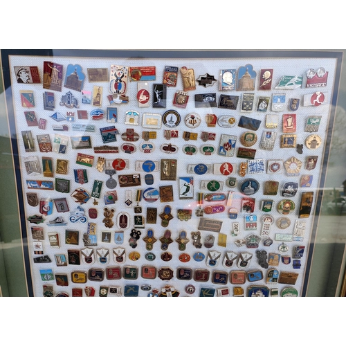 309D - A large collection of Eastern European / Soviet collectable Olympic pin badges approx 250 total, var... 