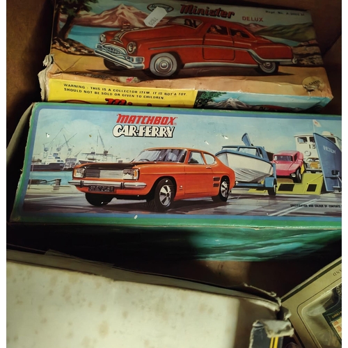 384 - A collection of boxed and loose die-cast vehicles, various models etc. including CAT D8N Tractor, Mi... 