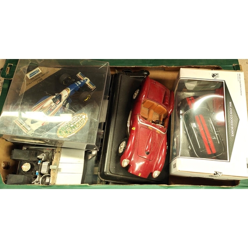 384 - A collection of boxed and loose die-cast vehicles, various models etc. including CAT D8N Tractor, Mi... 