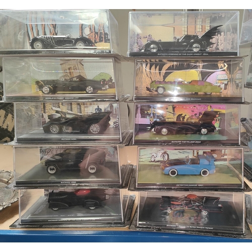 387 - Batman: 20 Collectable Batman related vehicles in blister packs