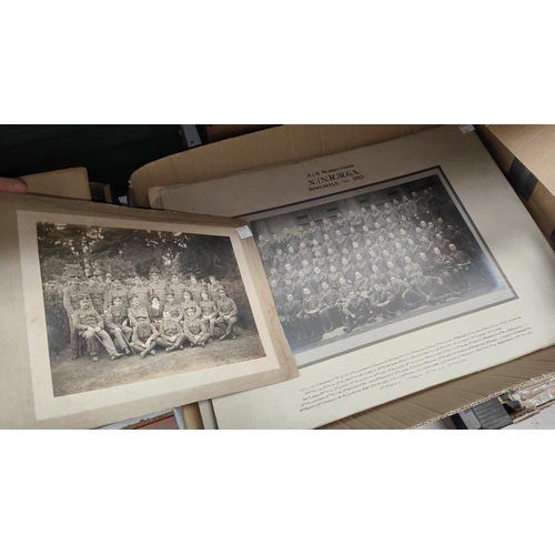 261 - R. G. A. Newcastle 1915, a contemporary photograph of A & B subsections, 33 x 46cm overall, anot... 