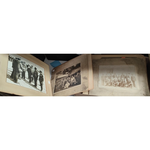 263 - WWI period, 4 photographs of King George V on a naval visit possibly in France, each 19 x 23cm and o... 