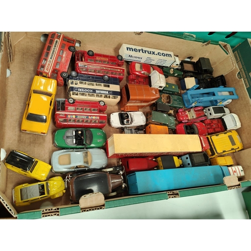 369 - A collection of loose Corgi, Dinky and other vehicles, advertising and others